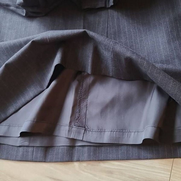 Cricketeer Dayton's Oval Room Tailored Long Lined Wool Skirt sz S Navy Pinstripe - Picture 7 of 7